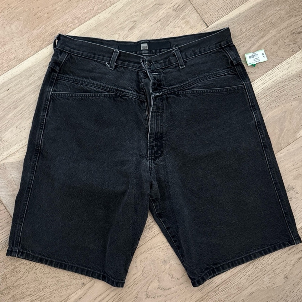 Marithe Francois Girbaud Black Denim Jean Shorts
